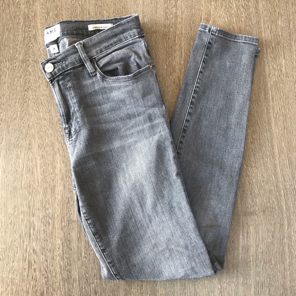 Frame Denim Denim - Frame Denim Gray Le Skinny de Jeanne Size 28